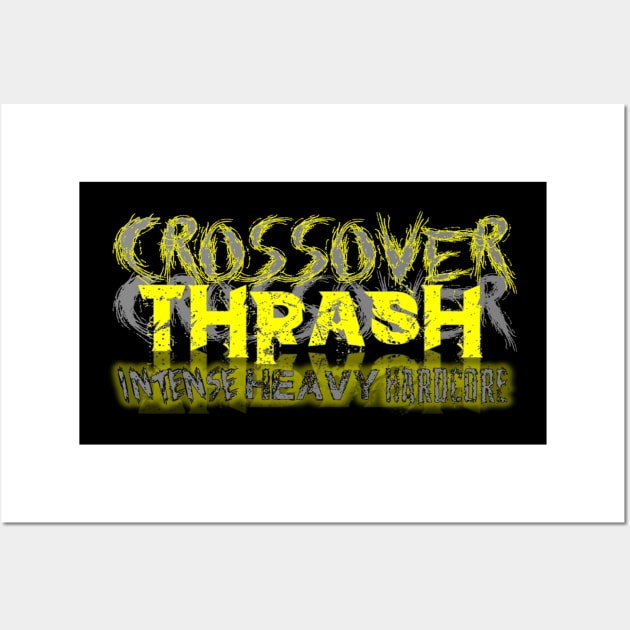 CROSSOVER THRASH Wall Art by DEATHCORECLOTHING